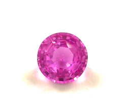 1.07 carat vivid Hot pink sapphire showing excellent brilliance and luster