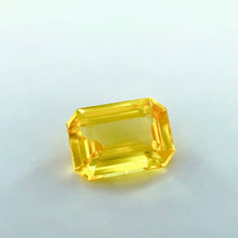 1.03Carat Natural Yellow Sapphire Emerald Cut Golden Yellow Brilliant Luster Excellent Cutting Loupe Clean | Unheated Loose Stone