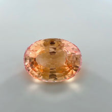 3.07 Carat Unheated padparadscha sapphire brilliant face-up Loupe Clean 