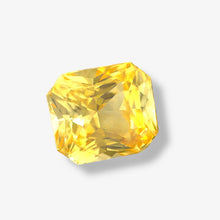 Unheated natural yellow sapphire gemstone for jewelry and astrological purposes