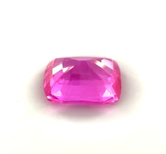 Hot pink color sapphire cushion cut fine jewelry stone