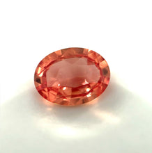 2.03Carat Untreated Certified Sunset Color Padparadscha Sapphire Gemstone: Ultra Rare Color