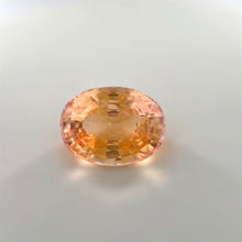 High quality padparadscha gemstone unheated oval cut