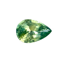 Loupe Clean 1.28Carat Natural Green Sapphire Gemstone Pear Shape Brilliant Luster for 18K White Gold Engagement Ring | Heated Loose Stone