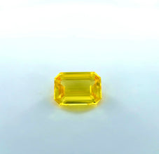 1.03Carat Natural Yellow Sapphire Emerald Cut Golden Yellow Brilliant Luster Excellent Cutting Loupe Clean | Unheated Loose Stone