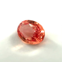 Unheated untreated Padparadscha sapphire 2.03 carat oval cut with excellent brilliance