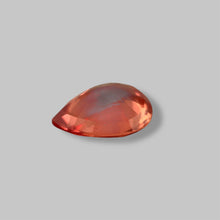 1.07ct Padparadscha sapphire pear cut certified natural unheated gemstone