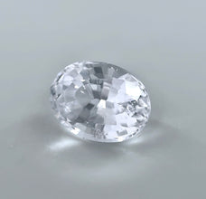 Natural white sapphire 1.18ct colorless engagement ring stone