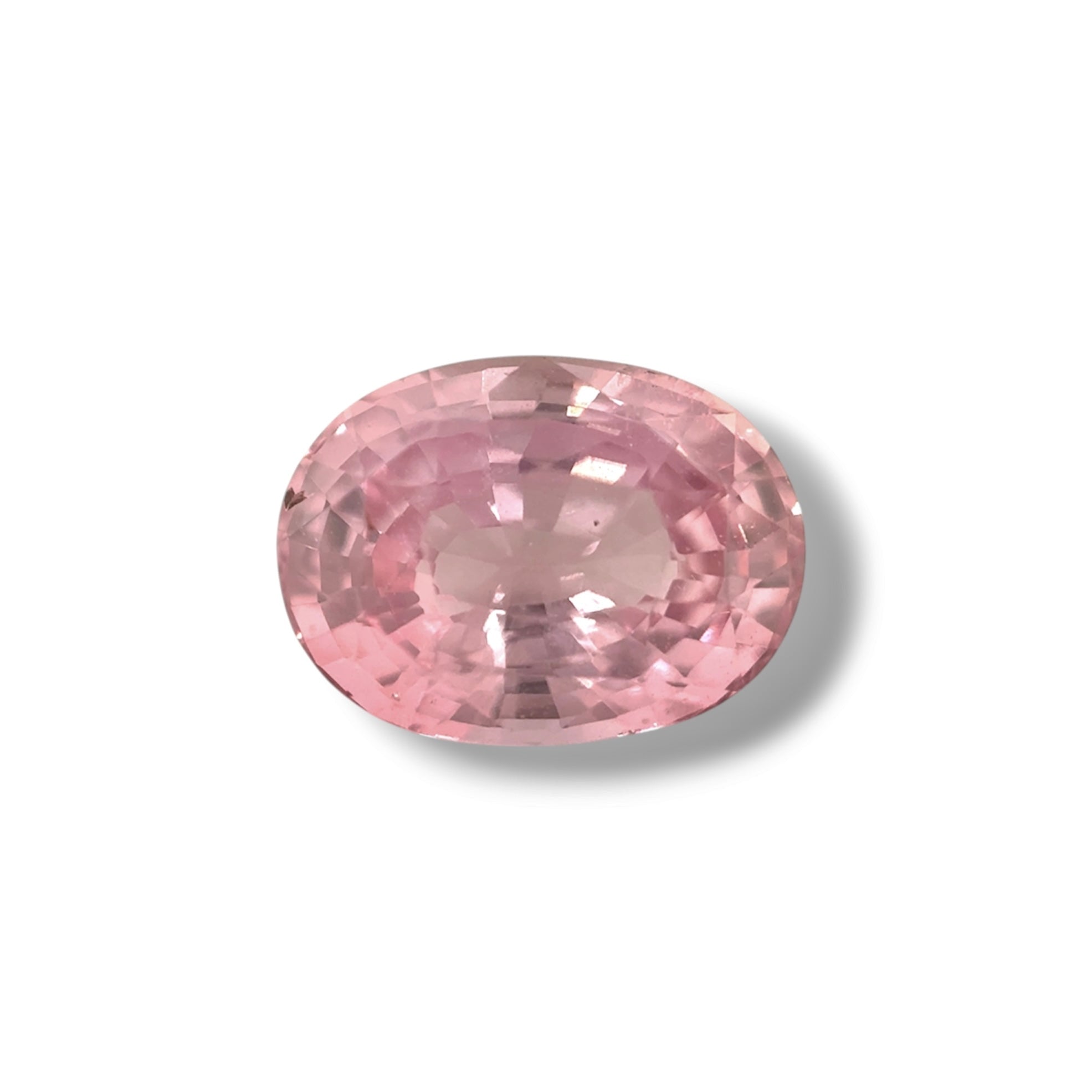 2.01 Carat Certified Oval Cut Padparadscha Sapphire: Natural Untreated Pink-Orange Gemstone, Top Cutting and Near-Loupe-Clean Clarity
