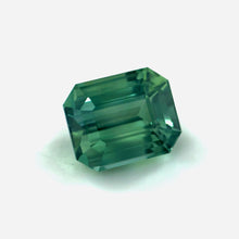Unheated teal sapphire excellent cutting brilliant luster