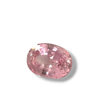 2.01 Carat Certified Oval Cut Padparadscha Sapphire: Natural Untreated Pink-Orange Gemstone, Top Cutting and Near-Loupe-Clean Clarity