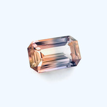 1.53Carat Natural Unique Multi-Color Blue Yellow Orange Green Brown Sapphire LOUPE CLEAN Emerald Cut Party Sapphire | Heated Loose Stone