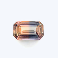 1.53Carat Natural Unique Multi-Color Blue Yellow Orange Green Brown Sapphire LOUPE CLEAN Emerald Cut Party Sapphire | Heated Loose Stone