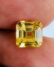 Part payment for 3.52Carat Natural Yellow Sapphire Asscher Cut Brilliant Luster for 18k Yellow Gold Engagement Ring/ Fine Jewelry | Unheated Loose Stone