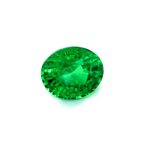 1.37Carat Beautiful Natural Tsavorite Gemstone for Engagement 18k Ring Oval Brilliant Luster Rare Vivid Green Garnet | Unheated Loose Stone