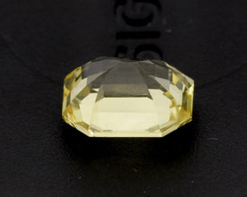 2.55Carat Natural Yellow Sapphire Emerald Cut Vivid Yellow Brilliant Luster Excellent Cutting | Unheated Loose Stone