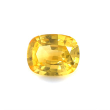 Loupe Clean 4.05Carat Natural Yellow Sapphire Golden Yellow Color Cushion Cut Excellent Cutting Brilliant Luster | Heated Loose Stone
