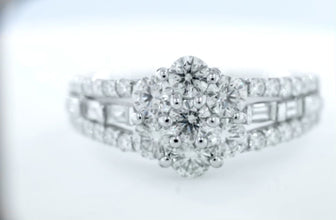 High Quality Diamond Studded Platinum Ring CERTIFICATION PROVIDED/ Engagement Ring/ Platinum ring/ Gift Ring