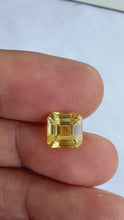 Part payment for 3.52Carat Natural Yellow Sapphire Asscher Cut Brilliant Luster for 18k Yellow Gold Engagement Ring/ Fine Jewelry | Unheated Loose Stone