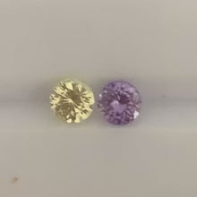 3.5mm Calibrated Round Cut Natural Fancy Sapphire Pastel Mismatch Pair for 14k White Gold Earring Top Cutting & Luster |Unheated Loose Stone