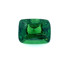 1.04 Carat Natural Tsavorite Cushion Cut Brilliant Luster
