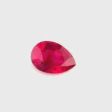 1.04 Carat Natural Unheated Mozambique Ruby Pigeon's Blood Red Pear Cut Brilliant Luster