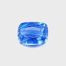 5mmx3.7mm Cushion Natural Blue Sapphire for Platinum Minimalist Ring Birthday Gift, Ring for Her Graduation, Wedding | Heated Loose Stone