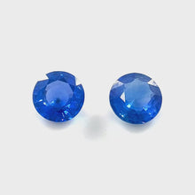 4mm Calibrated Round Cut Natural Blue Sapphire Gemstone Pair for 14k White Gold Earring for Engagement Excellent cut | Heated Loose Stone