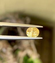 1.15 Carat Unheated Yellow Sapphire: Vivid Yellow Oval Cut Eye Clean Loose Stone
