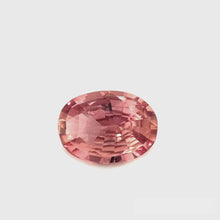 1.18 Carat Unheated Natural Rare Padparadscha Sapphire Oval Gemstone, Top Color Loose Stone for Exclusive Jewelry Making, Engagement Ring