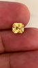 2.07 carat radiant cut yellow sapphire with vivid yellow color and brilliant luster, natural unheated gemstone