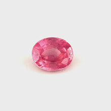Natural Rare Padparadscha Sapphire Gemstone 4.5mmX3.7mm Oval Top Color Brilliant Luster Minimalist 18k Rose Gold Ring | Heated Loose Stone