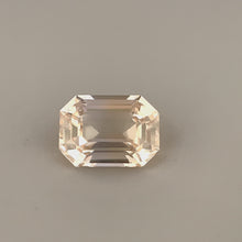 1.60Carat Natural Peach Sapphire Gemstone Pastel Color Emerald Cut Brilliant Luster | Excellent Cutting Unheated Loose Stone