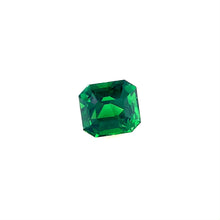  1.05 Carat Natural Tsavorite Ascher Cut Vivid Green Brilliant Luster