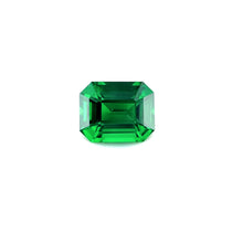 1.17Carat Natural Tsavorite Garnet Emerald Cut Brilliant Luster Vivid Green for 18k White Gold Bespoke Engagement Ring |Unheated Loose Stone
