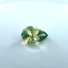 Loupe Clean 1.28Carat Natural Green Sapphire Gemstone Pear Shape Brilliant Luster for 18K White Gold Engagement Ring | Heated Loose Stone