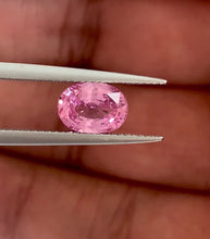 2.01 Carat Certified Oval Cut Padparadscha Sapphire: Natural Untreated Pink-Orange Gemstone, Top Cutting and Near-Loupe-Clean Clarity