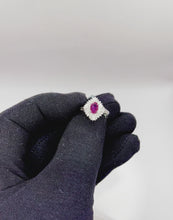 CERTIFIED UNHEATED Ruby High Quality Platinum Ring with Diamonds / Engagement Ring/ Platinum ring/ Gemstone Rings