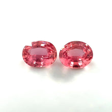 PREMIUM QUALITY Ultra Rare Untreated Top Color 2.26 Carat Padparadscha Sapphire Oval Cut Gemstone PAIR For Bespoke Diamond Studded Earring