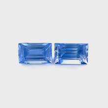 5mmx3mm Calibrated Emerald Cut Natural Blue Sapphire Gemstone Pair for 18k Yellow Gold Earring Excellent Cut & Luster | Heated Loose Stone