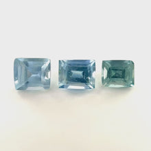 0.90Carats 3Pcs Natural Green Sapphire Gemstone for Sea Green Color 8k Minimalist Ring/Pendant Excellent Cut & Luster | Unheated Loose Stone