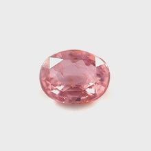 1.17Crts Natural Rare Padparadscha Sapphire Oval 18k Yellow Gold, Platinum Ring for Engagement/Graduation, Gift for Mom | Heated Loose Stone