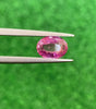 1.55 carat unheated Padparadscha sapphire oval cut, natural pink orange gemstone from Sri Lanka