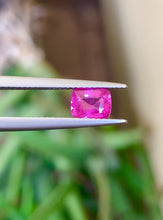1.07 Carat Pink Sapphire: Cushion Cut Natural Heated Gemstone, Ultra Rare Hot Pink Color