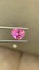 Brilliantly sparkling Padparadscha sapphire heart 2.13 ct — loupe clean, untreated, ideal for engagement ring or fine jewelry design