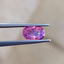 1.12Carat Natural Pink Sapphire Gemstone Oval Cut Brilliant Luster Unique Unusual mix of Color | Heated Loose Stone