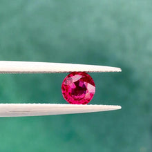 1.04 Carat Natural Unheated Mozambique Ruby Pigeon's Blood Red Round Cut Brilliant Luster