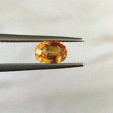 1.03 Carat Natural Orange Sapphire Oval Cut Brilliant Luster