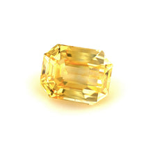 2.61Carat CERTIFIED Natural Yellow Sapphire Emerald Cut Vivid Yellow Brilliant Luster Excellent Cutting | Unheated Loose Stone