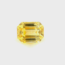 2.61Carat CERTIFIED Natural Yellow Sapphire Emerald Cut Vivid Yellow Brilliant Luster Excellent Cutting | Unheated Loose Stone